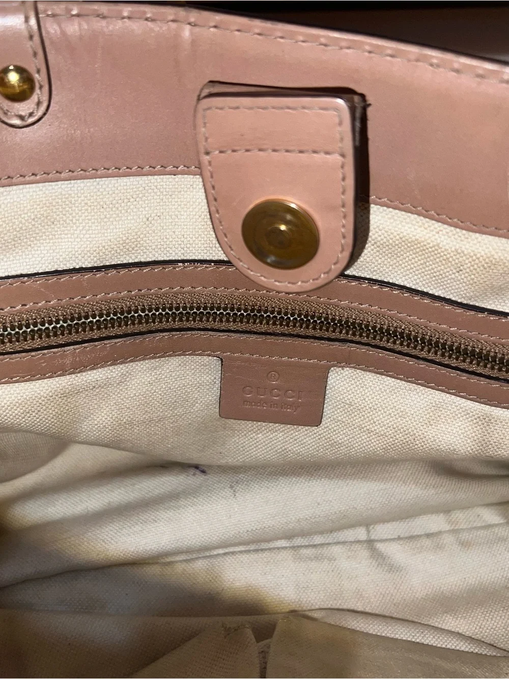 Gucci Blush Pink GG Embossed Leather Shoulder Bag